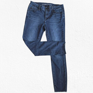 Articles of Society Dark Wash Mid Rise Carly Cut Off Hem Skinny Jeans Size 29